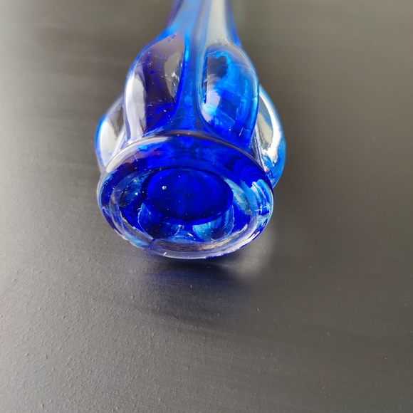 Vintage Cobalt Blue 🔵 Mini Swung Vase - Picture 6 of 11